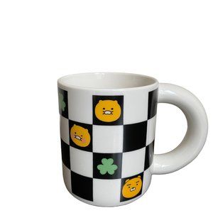 KAKAO FRIENDS EveryYay Checkerboard Mug 12 oz. Ryran & Choosik